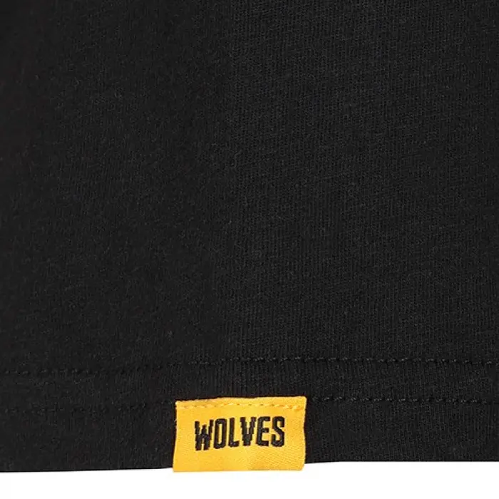 Wolverhampton Wanderers Shirt Store | Essentials T-Shirt- Black Collection Wolverhampton Wanderers Official Gear